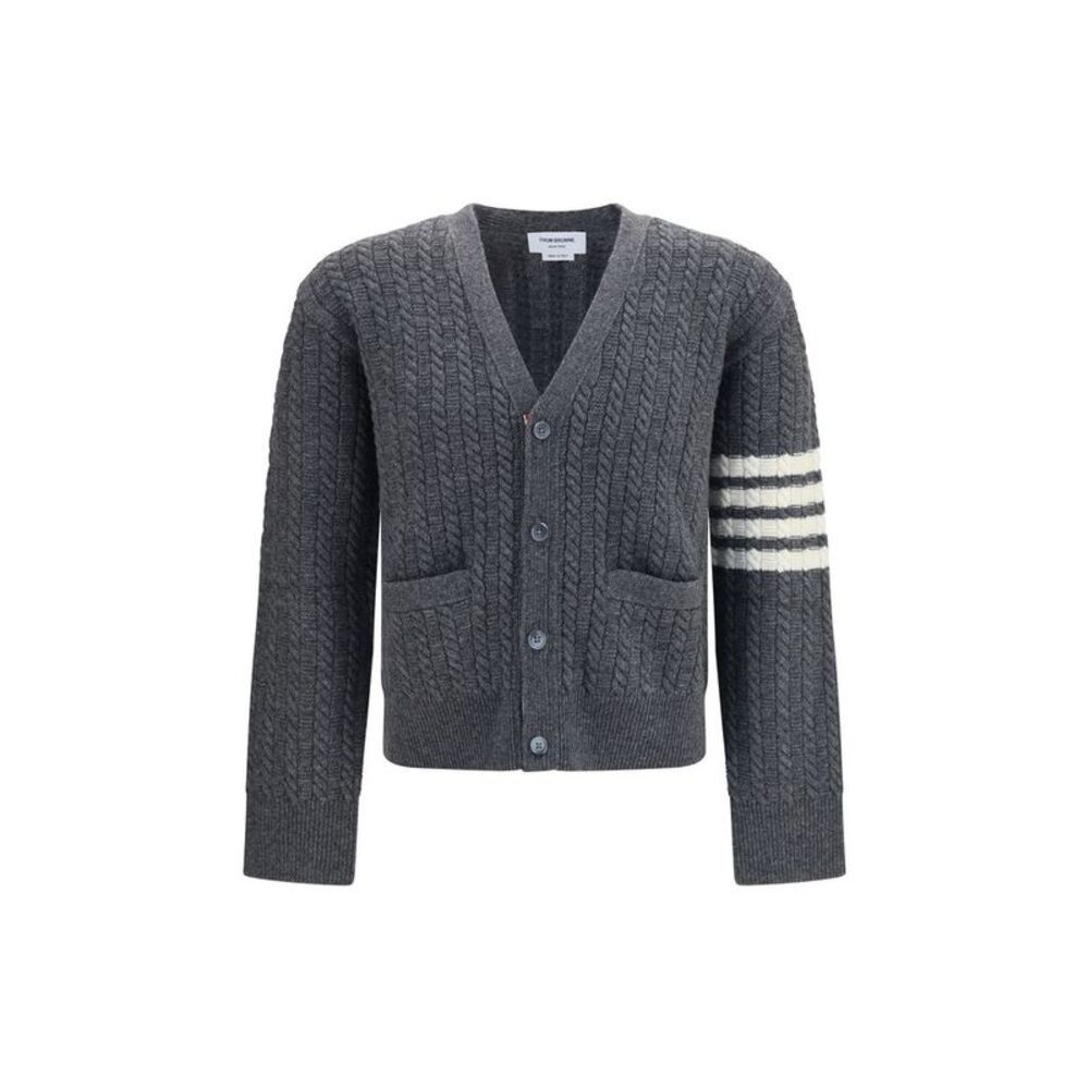 Thom Browne Gray Wool Oves Aries Men's Cardigan